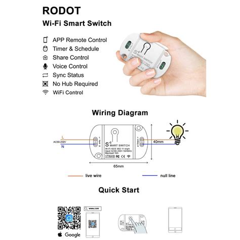 Qiachip 24ghz Wi Fi Wireless Smart Light Switch Home Automation Plug