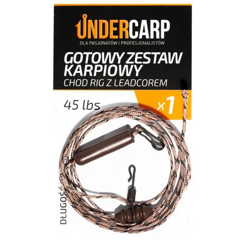 Gotowy Zestaw Karpiowy Chod Rig Z Leadcorem 45lbs 100cm Centrum