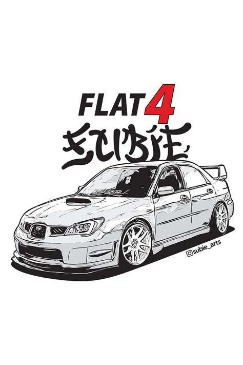 Subaru Impreza Wrx Sti 10 Aesthetic Jdm Cars Drawing 90s Japanese