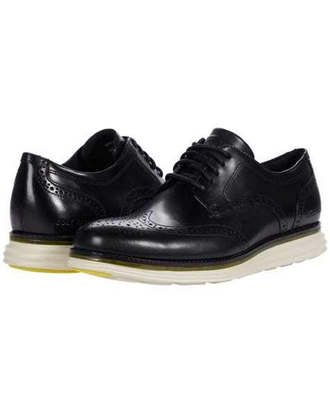 Cole Haan Originalgrand Energy Meridian Wing Tip Oxford In Black For Men Lyst