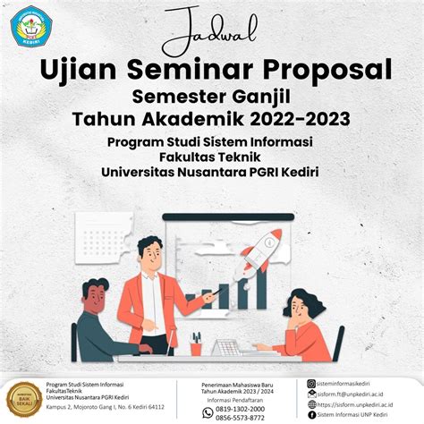 Jadwal Ujian Seminar Proposal Semester Ganjil Tahun Akademik