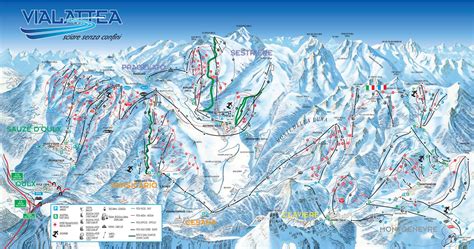 Sauze Doulx Piste Map J2ski
