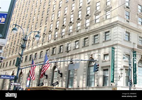 New York NY USA 7th Sep 2023 Exterior View Of The Roosevelt Hotel