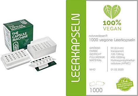 1000 Stück vegane Leerkapseln Größe 00 halal kocher auch für