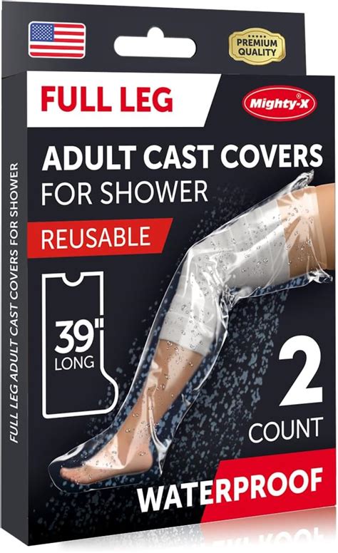 Amazon Zhigu Waterproof Leg Cast Shower Protetcor Adult Full Leg