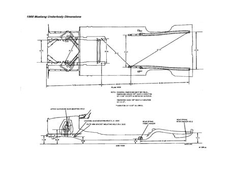 1968 Ford Mustang Frame Measurements