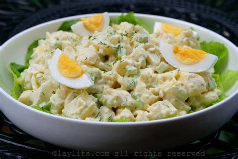 Ensalada De Papas Con Huevo Laylita Recetas De Cocina