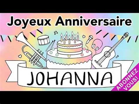 Nouveau Joyeux Anniversaire Johanna Guitare Jazz Manouche Johana Joana