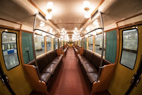 The Interior Of Moscow`s Subway Retro Train Of 1934. June 10, 2017 ...