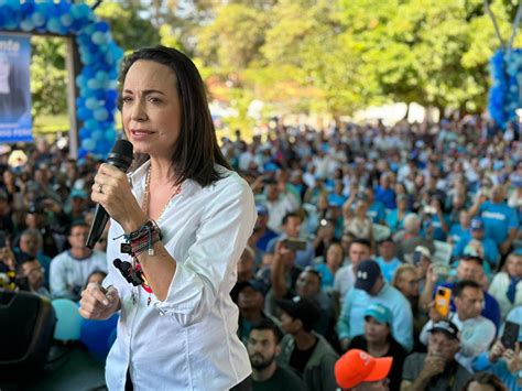 Mar A Corina Machado Encabezar Un Acto Masivo En Maracaibo El May