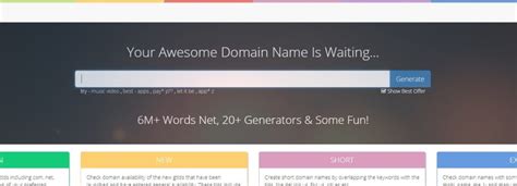 15 Best Domain Name Generators For Ideas 2021