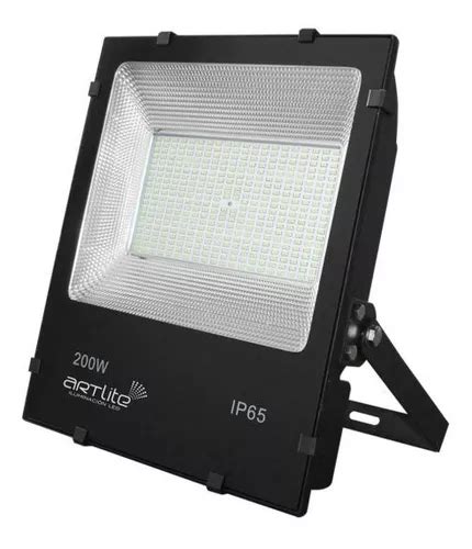 Reflector Led Smd Cuadrado Slim 200w Blanco Frio Artlite Are Envío gratis