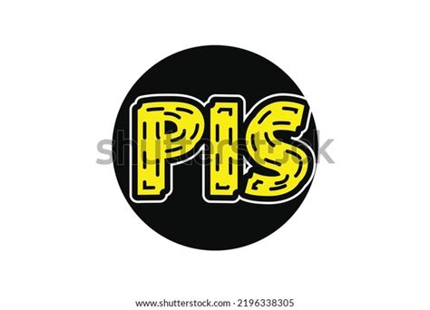 Pis Letter Logo Icon Design Template Stock Vector Royalty Free