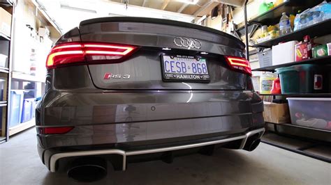 2018 Audi Rs3 Sedan Exhaust Rs Sport Exhaust Sound Youtube