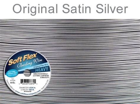 Soft Flex Original 024 100 Ft Satin Steel Beading Wire Sewmall