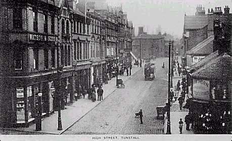 Tunstall - The High Street c. 1910 | History photos, Street, Old photos