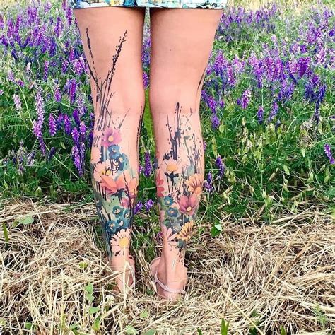 100 Tattoo And Flower Tattoo Flower Leg Tattoos Floral Tattoo Shoulder Leg Tattoos