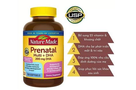 Vitamin Cho B B U Nature Made Prenatal Folic Acid Multi Dha