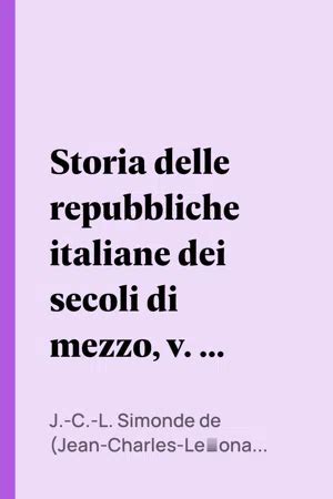 Pdf Storia Delle Repubbliche Italiane Dei Secoli Di Mezzo V Of