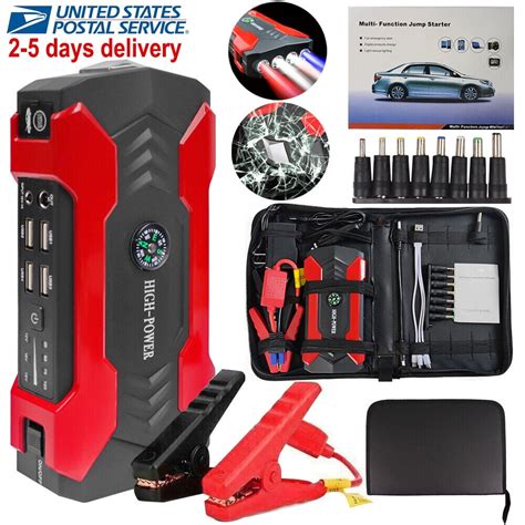 Lierhyt Led Flashlight Mah V Car Jump Starter Walmart