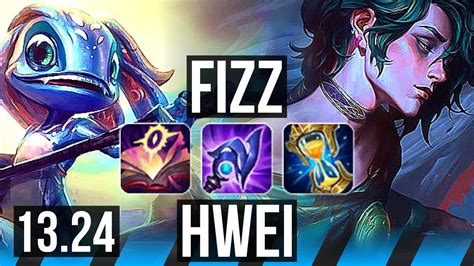 Fizz Vs Hwei Mid 1017 8 Solo Kills Legendary 500 Games Kr