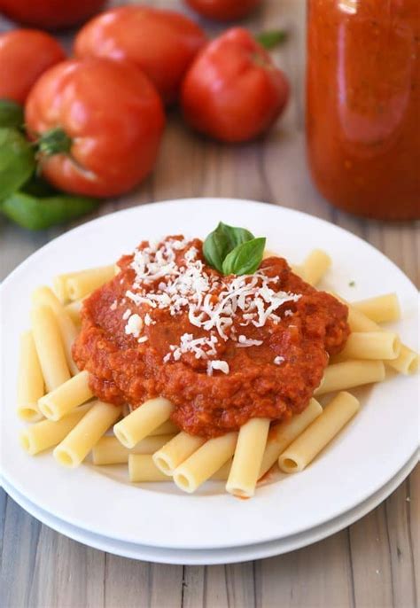 Homemade Canned Spaghetti Sauce Recipe Mels Kitchen Cafe