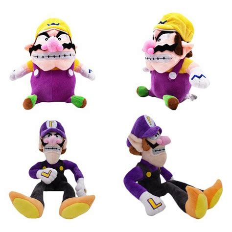 New Super Mario Bros Plush Doll Mario Luigi Wario Waluigi Soft Stuffed