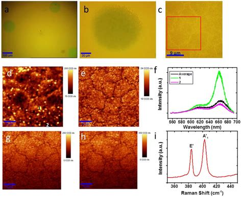 Optical Image Of As Grown Cvd Monolayer Mos Dots B Optical Image Of