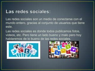 Lo Bueno De Las Redes Socials PPT Descarga Gratuita