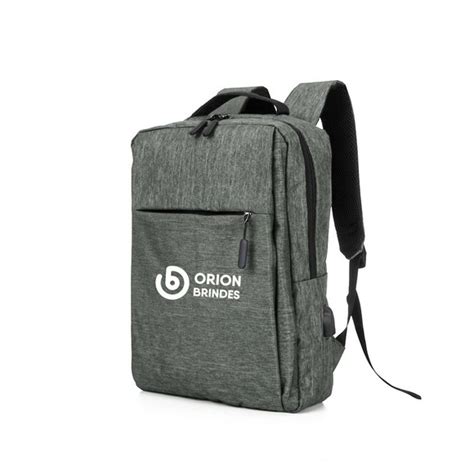 Mochila De Nylon Usb L Personalizada Seu Logo