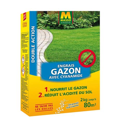 Engrais Gazon Avec Cyanamide Masso Garden