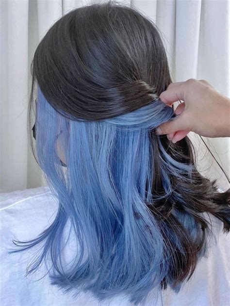 45 Korean Secret Two Tone Hair Color Ideas Hidden Hair Color In 2024