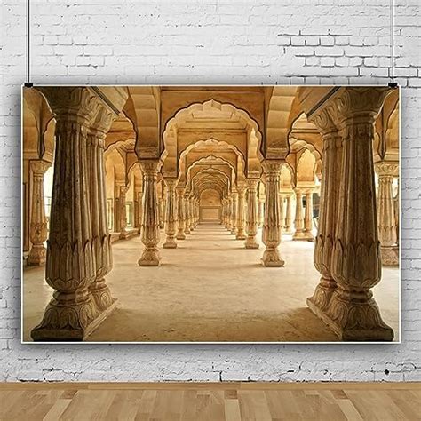 Amazon 8x6ft Vinyl Hindu Temple Backdrop Ancient Old Columns