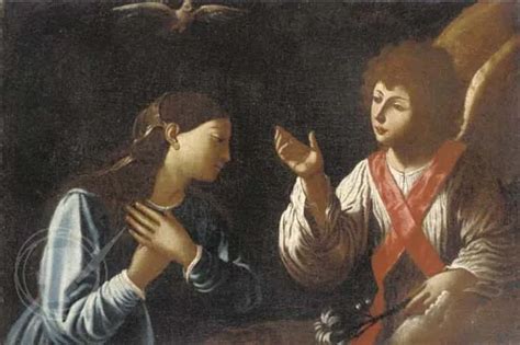 The Annunciation By After Simon Vouet Reproduction For Sale St Art