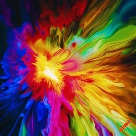 Vibrant Explosion Of Colors In An Abstract Artwork High Definition