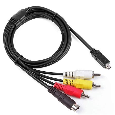 Av Av Audio Video Tv Out Cable Cord Lead For Sony Camcorder Handycam Dcr Hc26e Ebay