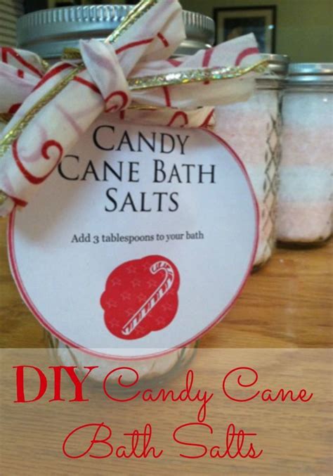 Diy Christmas T Ideas Candy Cane Bath Salts And Oatmeal Cookie Bath