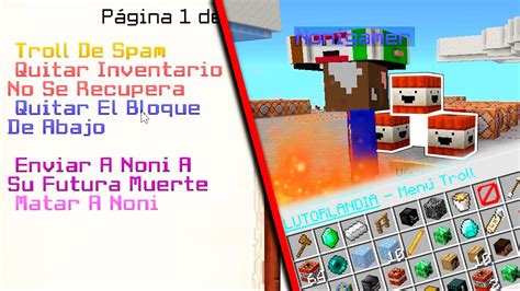 TROLLEANDO CON HACKS DE SUSCRIPTOR MINECRAFT MAPA TROLL DE SUSCRIPTOR