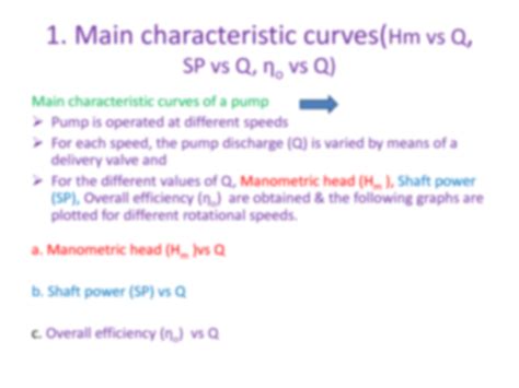 Solution Characteristic Curves Of Centrifugal Pumps Studypool