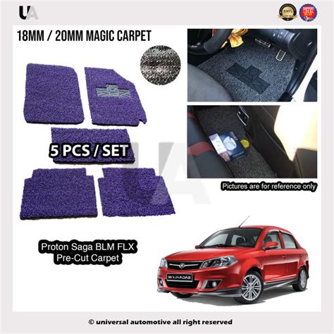 Proton Saga Blm Flx Oem Precut Pvc Carpet Karpet Coilmat Siap Potong