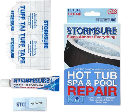 Amazon Stormsure Inflatable Hot Tub Repair Kit Essential Patch Seal Solution For