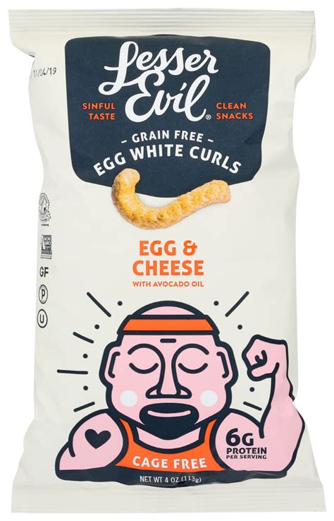 Lesser Evil Curls Egg White 4 Oz