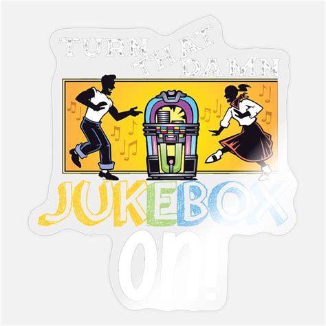 Retro Jukebox Stickers Unique Designs Spreadshirt