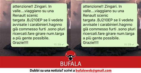 Bufala Attenzione Zingari In Valle Viaggiano Su Una Renault