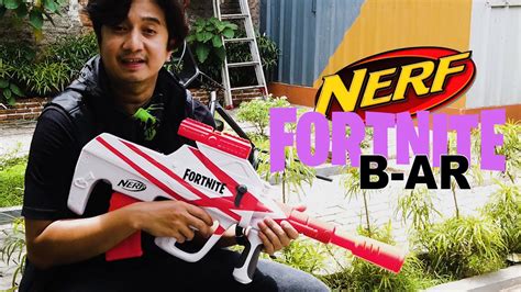 [review And Unboxing] Nerf Fortnite Bar Motorized Teropong Statis Dengan 4 Tactical Rail Youtube