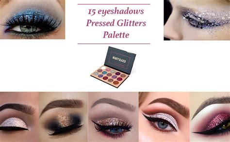 Beauty Glazed Palette Di Ombretti Glitter Colori Shimmer Ultra