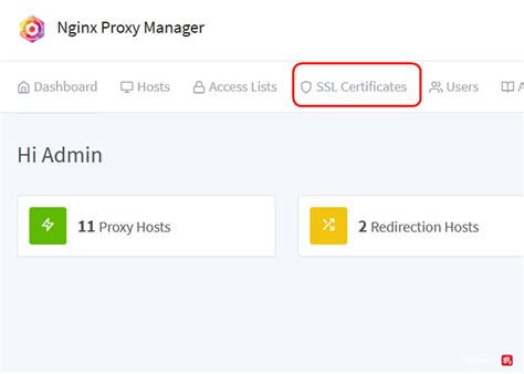 Nginx Proxy Manager 申请ssl证书 云心怀鹤