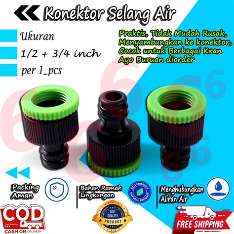 Jual Tap Adapter Konektor Drat Dalam Inch Sambungan Kran Ke