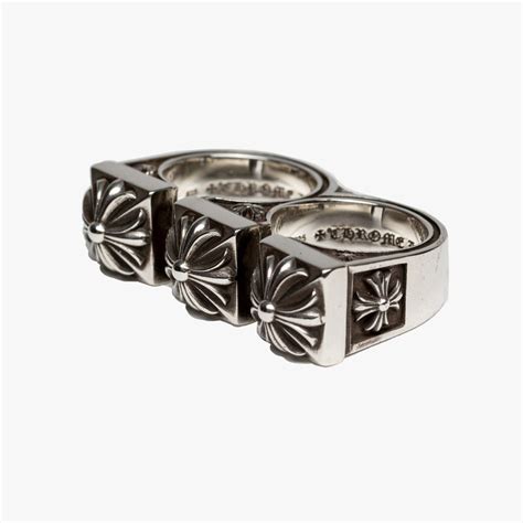 Chrome Hearts Ch Plus Brass Knuckles Double Ring