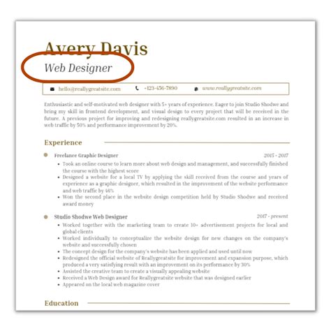 Crafting The Perfect First Impression Winning Resume Headline Examples